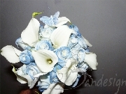 Buchet trandafiri albastrii
                                                  cale albe