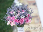 Buchet de mireasa cu lavanda