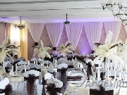 Sala festiva de nunta Pene nuanta mov