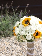 Buchet mireasa floarea soarelui
